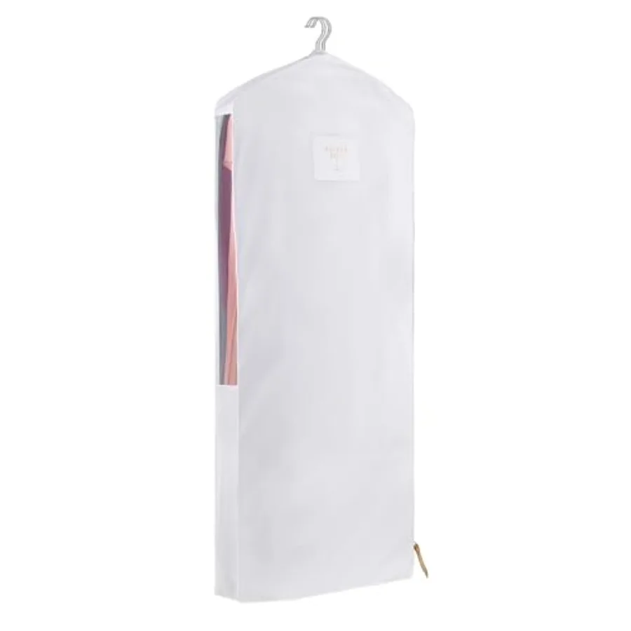 

Luxury Organic Cotton Garment Storage Bag - Long 58" Dress Bag - Breathable and Moth-Proof For Full Length Clothing Dresses and