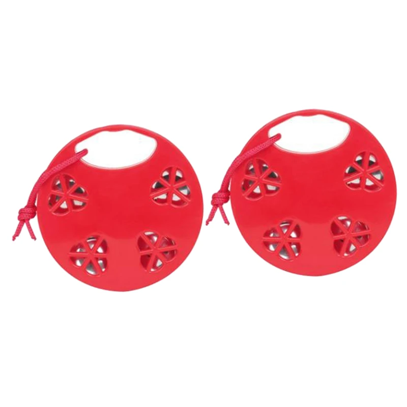 2-Piece Plastic Musical Percussion Tambourine Tambourine Comfortable Teaching Toy Suitable For Children Adults Hand Drum