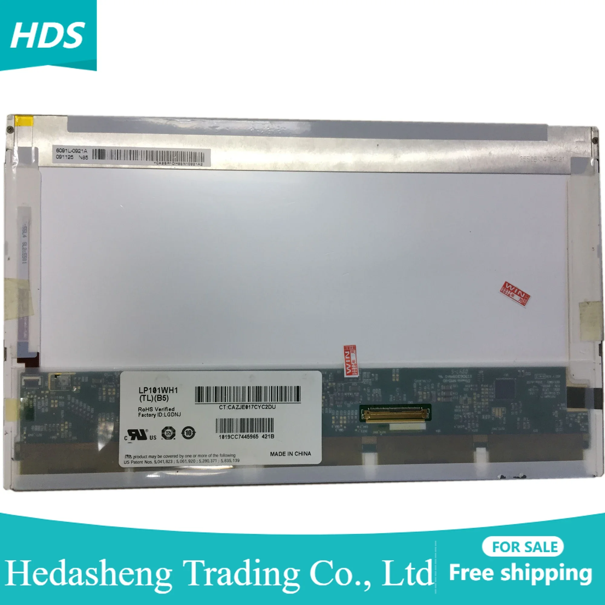 LP101WH1 TLB5 fit 10.1 inch TLB4 TLB1 CLAA101WA01A HT101HD1-102 LTN101AT03 Laptop LCD Screen 40 pins LVDS