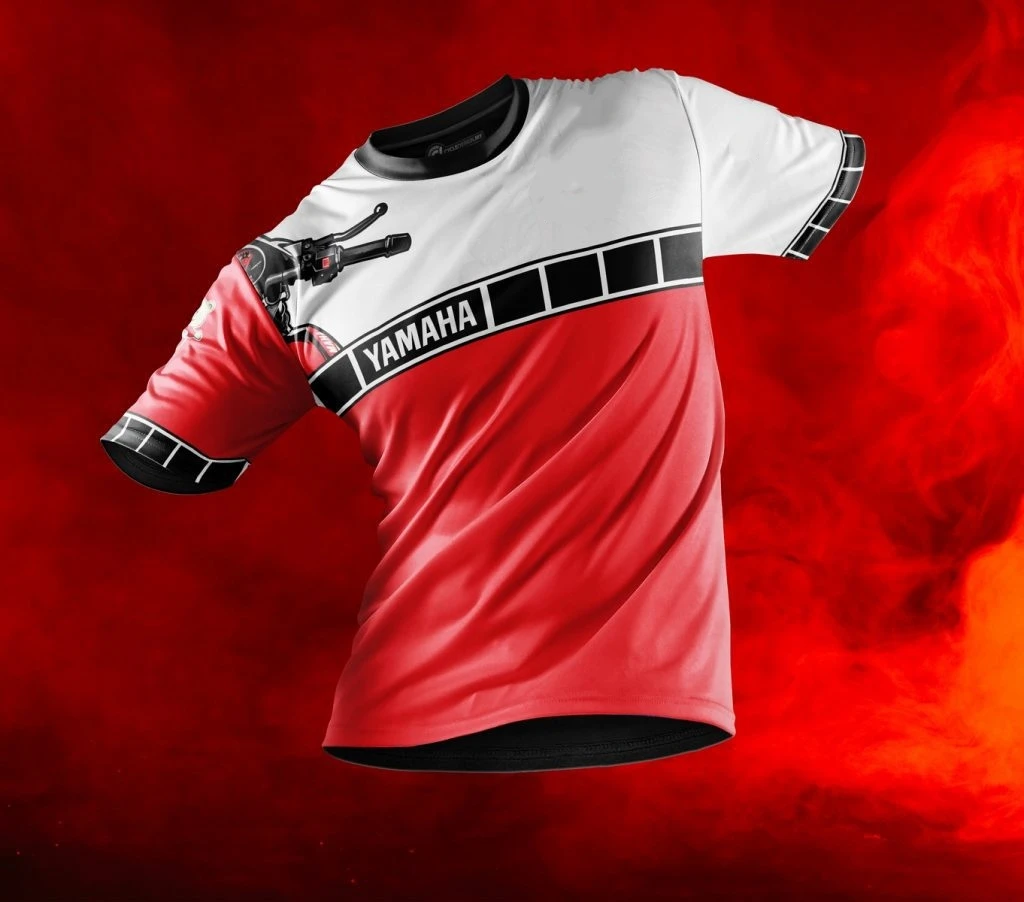 YAMAHA New Breathable and Cool Riding Sport Short-sleeves Unisex Stylish and Casual Plus-size Loose Motorcycle Off-road Jerseys