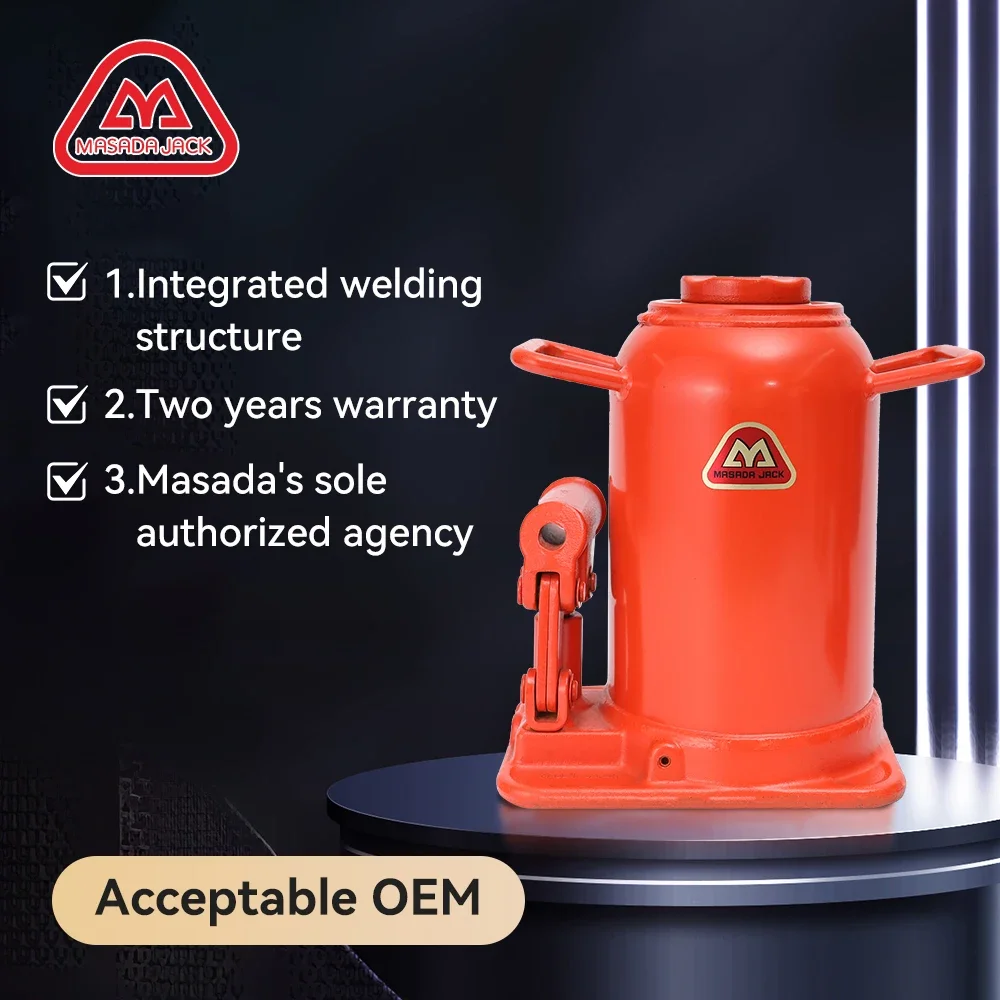 MH-50Y Masada Wholesale Adjusting Screw Outdoor 50 Tons Capacity Automotive Welded Hydraulic Lifting Bottle Jacks