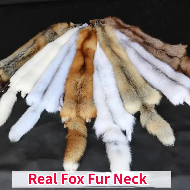 Whole Sheet  Real Fox Skin Bib Clothing Fabric DIY Fur Fluffy Fabric Fox Fur Accessoires De Couture Fur Blanket