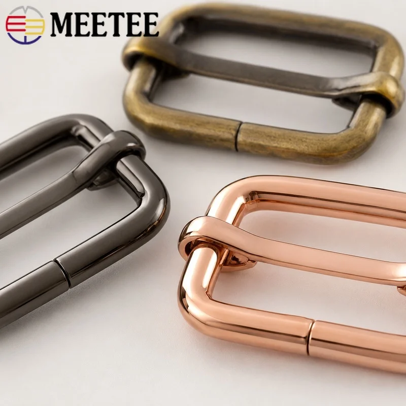 50Pcs 13-38mm Zinc Alloy Tri Glide Buckles Metal Strap Adjuster Loops for Handbag Belt Luggage Garment DIY Sewing Craft Hardware
