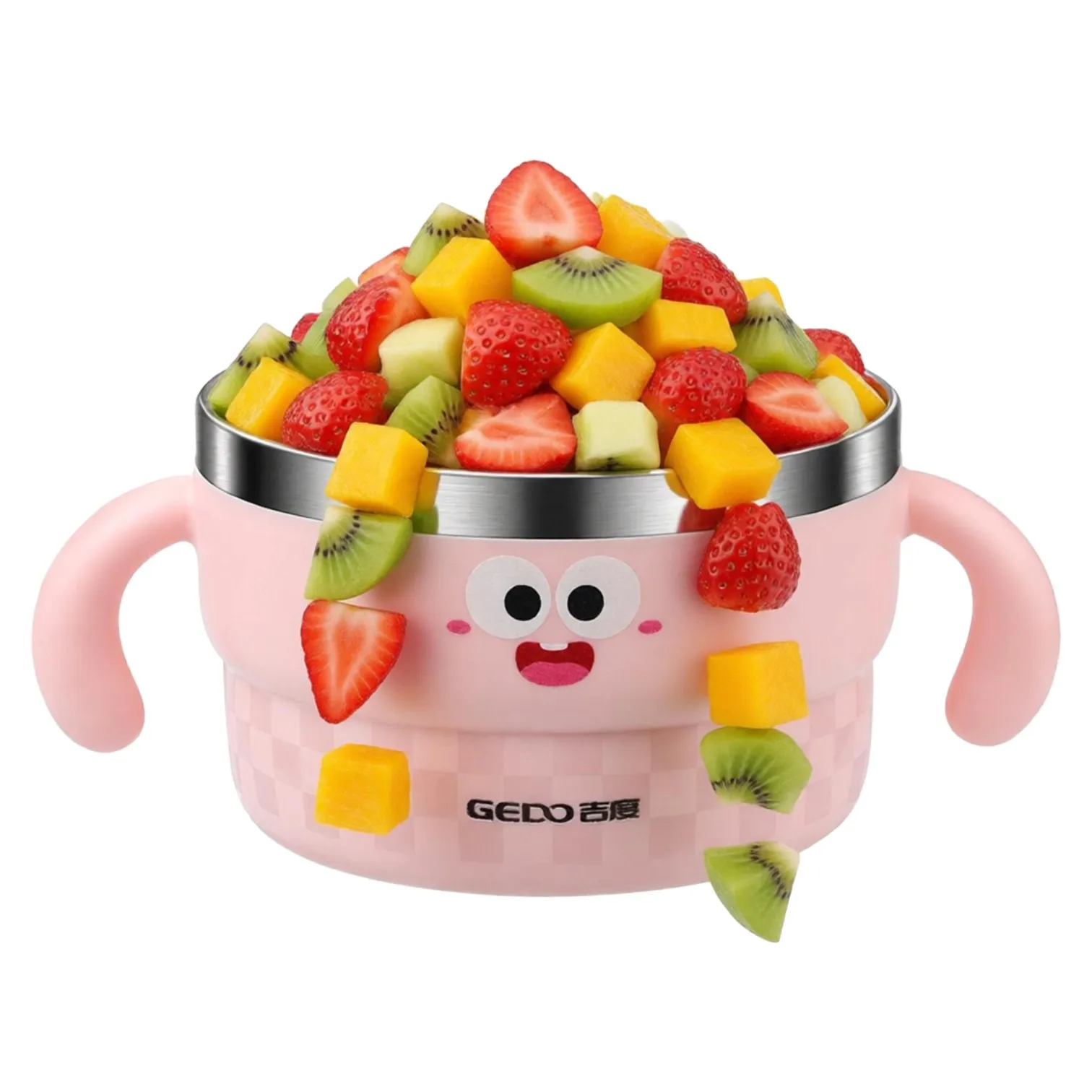 11.8cm 500ml Infant Food Container LFGB Certified Pure 316 Stainless Steel Baby Bowl 99.9% Anti-bacterial Kid‘s Tableware