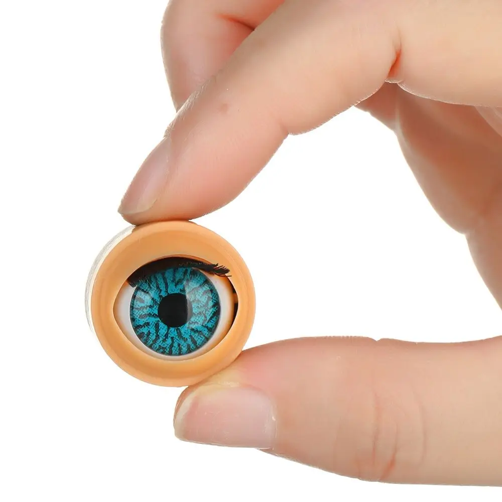 Doll Eye Accessories Doll Eyechips Doll Rolling Eyeballs DIY Doll Eyes Simulation Active Eyeball with Eyelashes