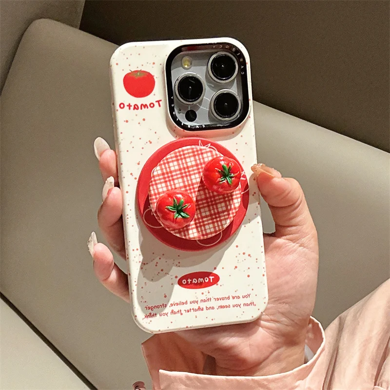 

Art Splash Magnetic Phone Case For iPhone 16 Pro 15 12 13 14 Pro Max Hard Cover Cases with Magsafe Stand Holder Cute 16Pro Funda
