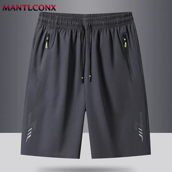 Summer Men's Sport Shorts Cool Sportswear Running Shorts Casual Bottoms Gym Fitness Training Jogging Short Pants Men Black Gray 3
