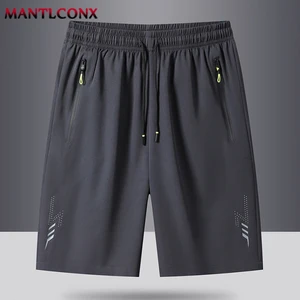 Men's casual sports shorts, cool sportswear, running button, fitness gymnastics, training race, short pants, black, gray, summer 8 Main Sales Men's Shorts Praia - №3