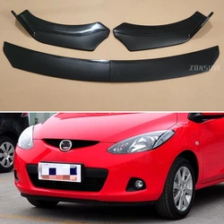 Use For Mazda 2 2007--2024 Year Front Bumper Lip Splitter Spoiler Body Kit Accessories