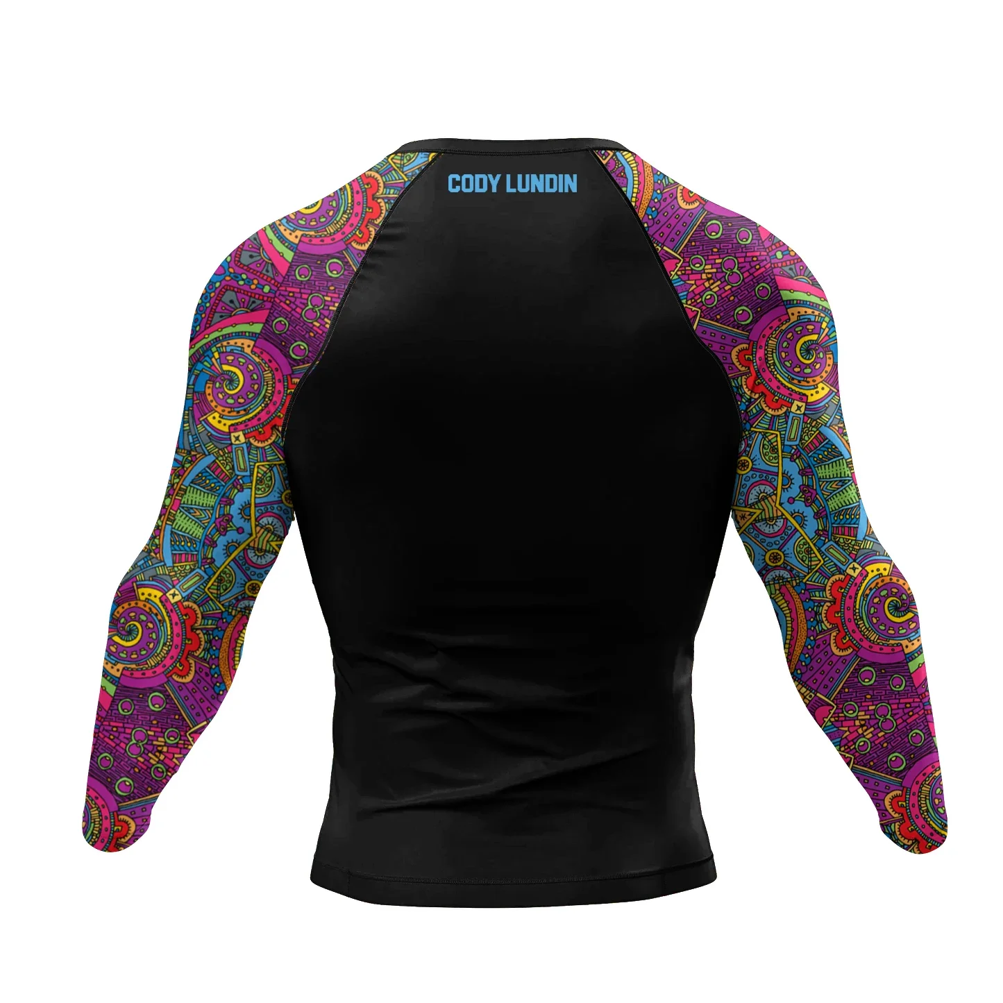 CODY LUNDIN Men Sublimation Printed Gym T-shirts Grappling Boxing Jersey  jiu jitsu BJJ Rashguard Mele Compression Blouse