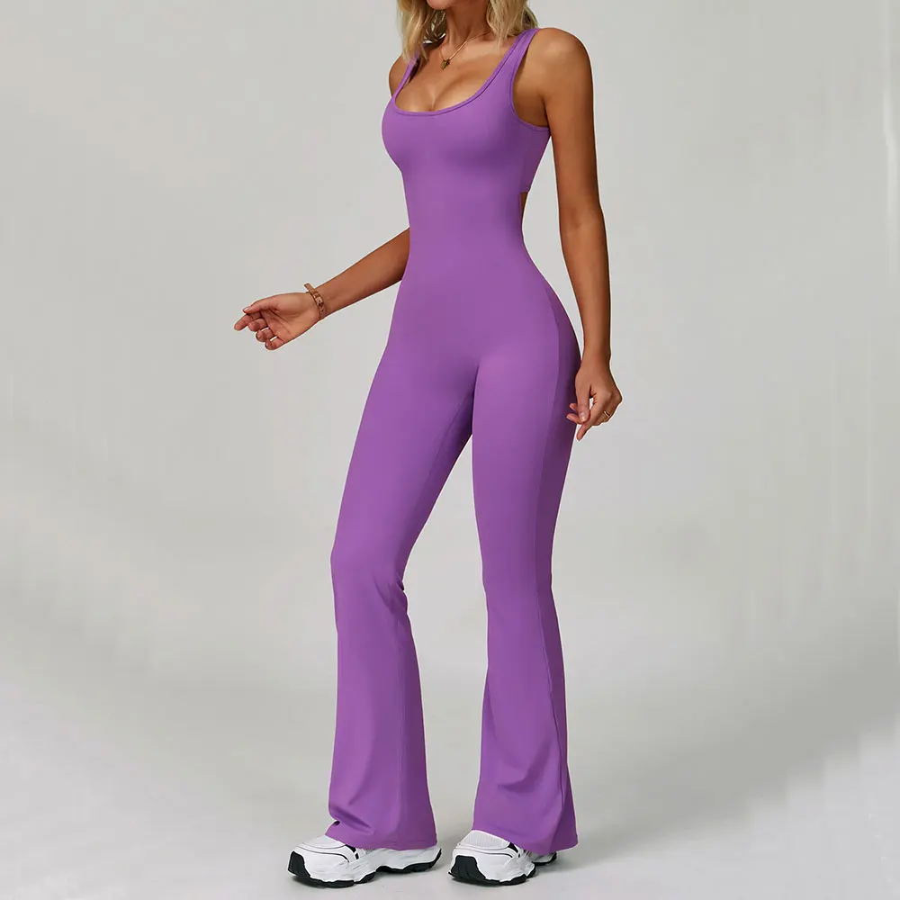 Gym Jumpsuit Women's Fitness Suit Yoga Sets Sports Overalls Woman Tracksuit Yoga Clothing Workout Sportswear Sexy Back V Rompers