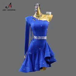 Sexy Prom Party Dress Latin Dance Costumes 2026 Girls Stage Outfits Womens Suit Evening Skirt Elegant Practice Clothes Dancewear