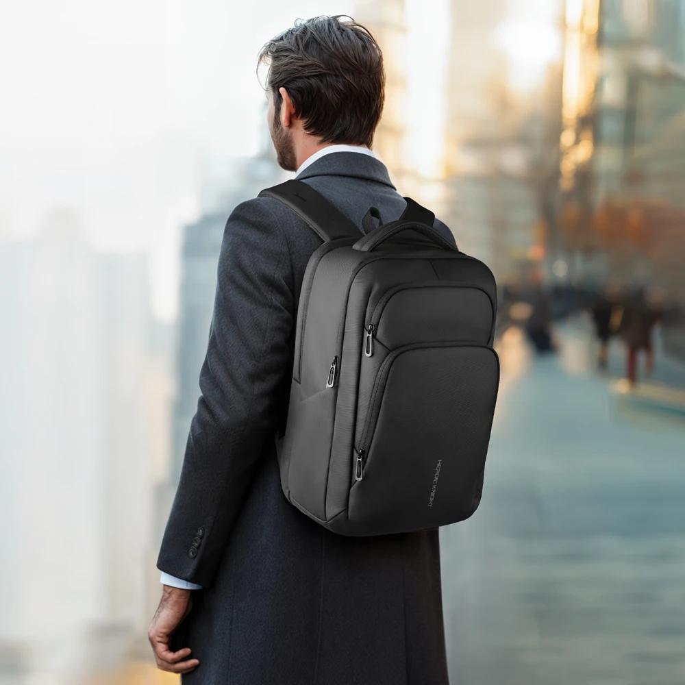 HcanKcan Деловой рюкзак с несколькими карманами Водонепроницаемая сумка для ноутбука 17,3 дюйма Многофункциональный дорожный рюкзак большой вместимости Рабочий рюкзак