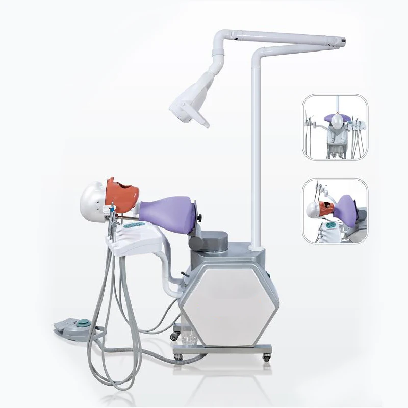 LK-OS12Pro Dental Education Electric Oral Simulation System Unit Trolley Type with Manikins Phantom Head for Training