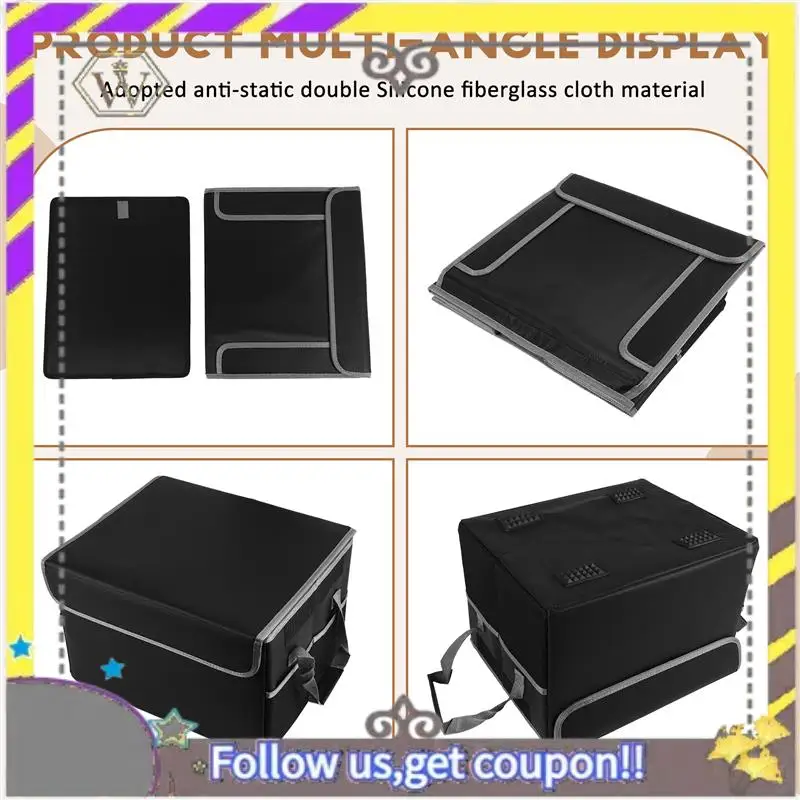 New Fireproof File Box File Storage Box,Fireproof Storage File Cabinet With Lock,Portable Office Box,For Letter/Legal Folder