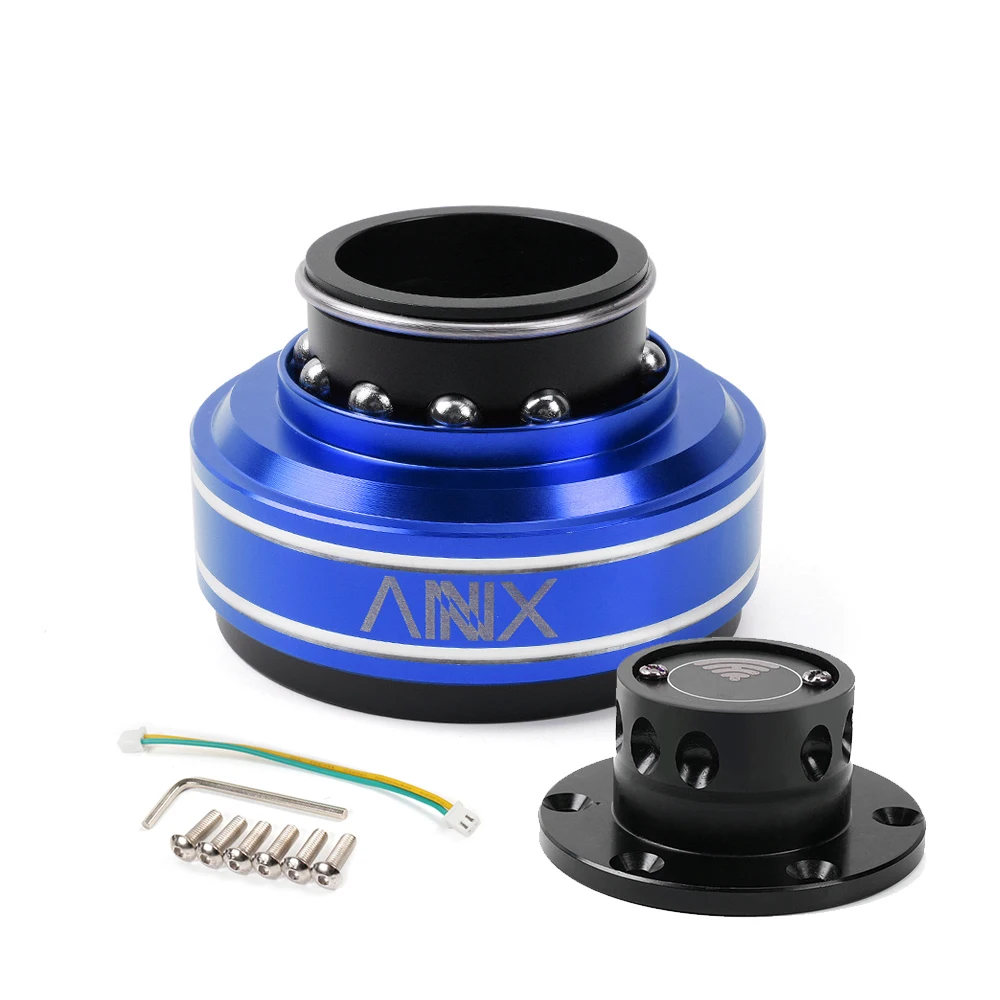 RASTP-70MM 6 Hole Racing Simulator Game Steering Wheel Quick Release Hub Adapter For MOZA Simagic M10 A/Mini Euro Truck QR040