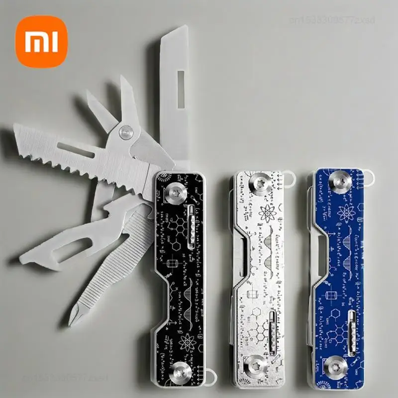 Xiaomi Swiss Tech 9 в 1, многофункциональный нож, складные ножницы, открывалка для бутылок, отвертка, пила, портативный уличный многофункциональный инструмент EDC