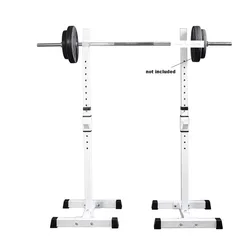 Multifunctional Barbell Squat Stand 8-Gear H eight Adjustment Weight Lifting Barbell Split Type Squat Rack Barbell Semi-Frame