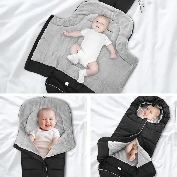 รถเข็นเด็กถุงนอนทารกแรกเกิดWindproof Cushion Footmuff Pram Sleepsacksทารกฤดูหนาวรถเข็นSleep Sackกระเป๋ารถสําหรับทารก