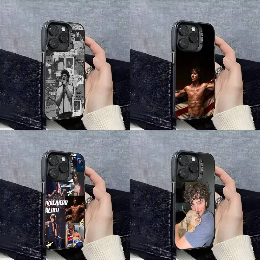 

B-Benson American Heart Boone Phone Case For iPhone 17,16,15,14,13,12,11,Pro,Max,Plus,E,Air,Mini Black IMD Cover