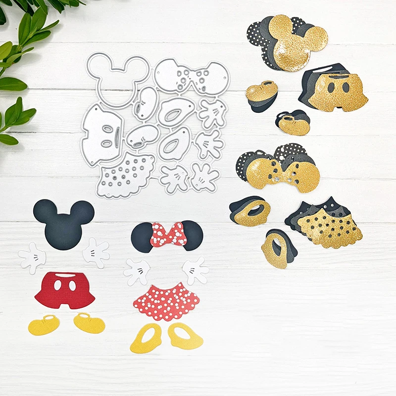 Mouse Metal Cutting Dies Dapper Duds set Die Cuts For DIY Scrapbooking Album Paper Cards Crafts Embossing