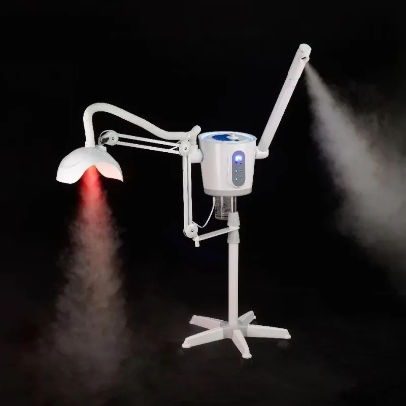 Professional 3 in 1 Facial Steamer Deep Cleansing Ozone Red Light Therapy Sprayer Salon Spa Home Beauty Equipment