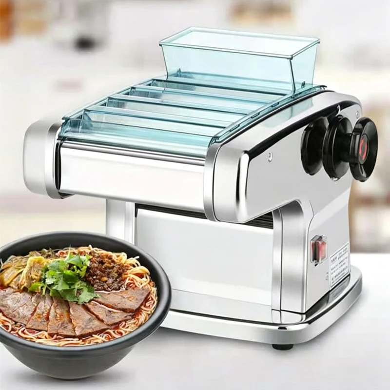 For Electric Noodle Making Machine Stainless Steel Pasta Maker Cutting Slicer Noodle Pressing Machine Dough Cutter 220V