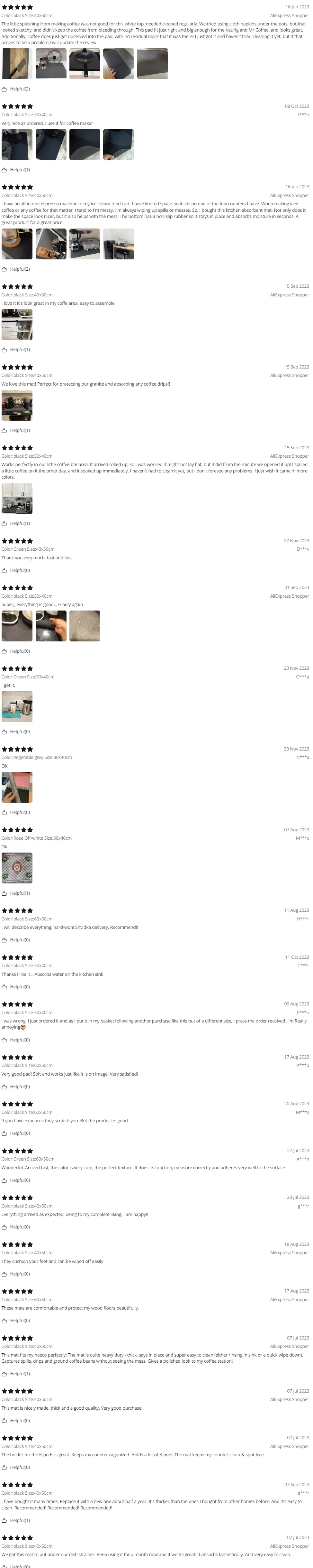 Super saugfähige, große, saugfähige Küchenmatte, rutschfest, zum Ablassen von Kaffeegeschirr, Trockenmatte, schnell trocknend, für Badezimmer, Abflusspad, Geschirrmatte – Detail 1