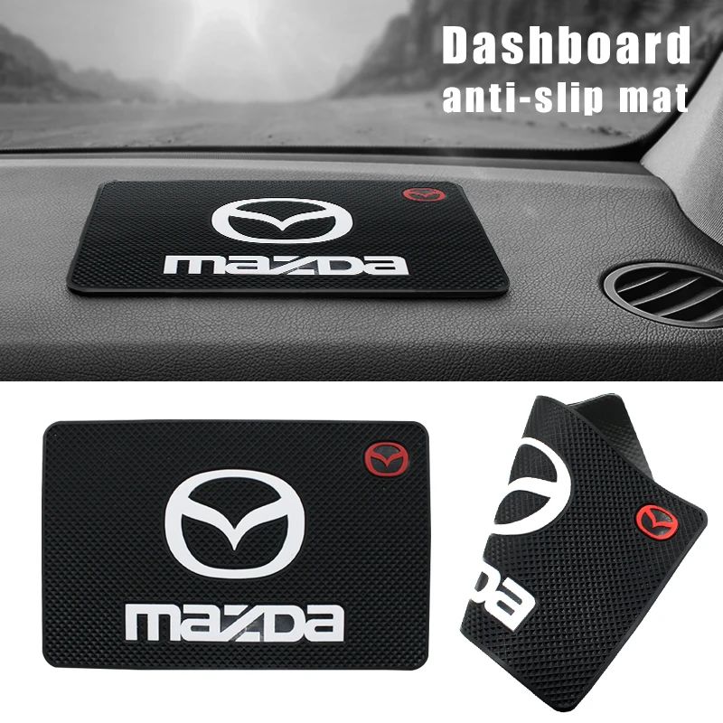 Alfombrilla antideslizante para salpicadero Interior de coche, almohadilla antideslizante de silicona para Mazda 2 3 5 6 Axela Demio Atenza CX3 CX5 CX9 CX30, accesorios