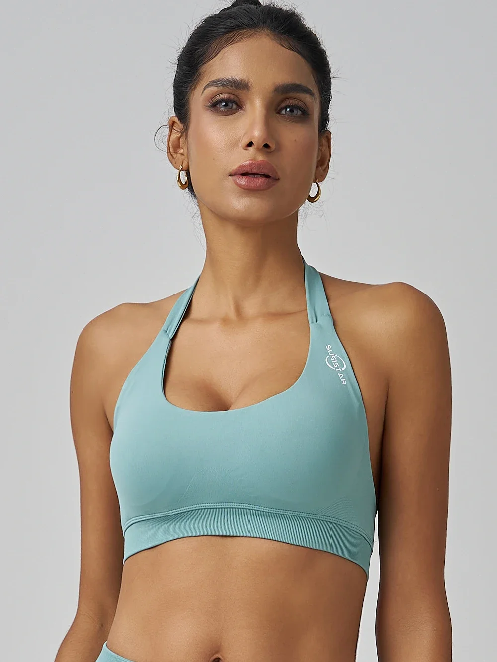 SUSISTAR-Soutien-gorge de sport à haut soutien pour femmes, bonnet moulé, dos nageur, entraînement à fort impact, pour femmes, grand buste