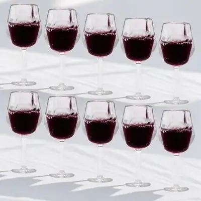 

10pcs Miniature Wine Glasses Mini House Goblets Micro Landscape Accessories Resin Glassware For Diy Crafts Miniature House Photo