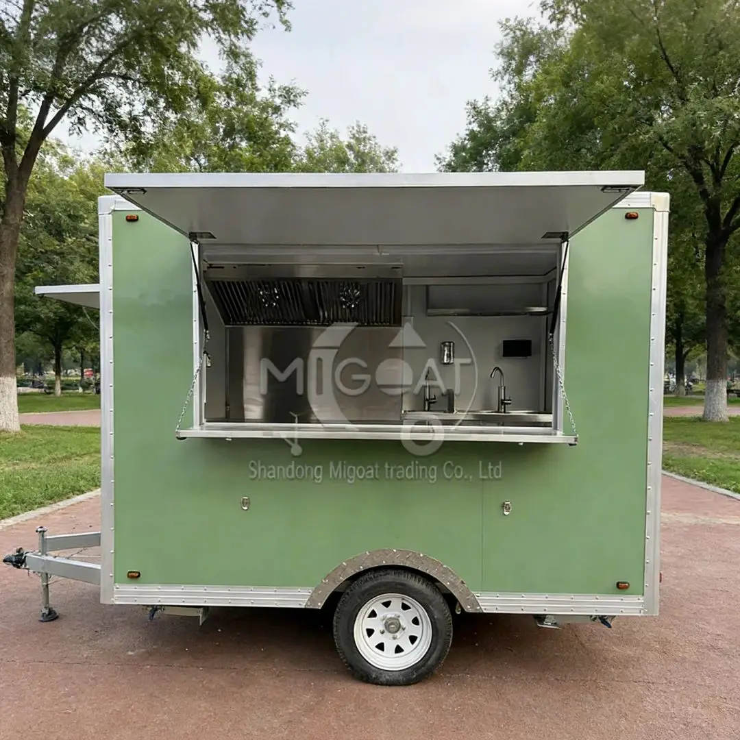 

Мобильный прицеп-фургон для уличной торговли с вытяжной системой для удаления дыма, прицепной, для бизнеса