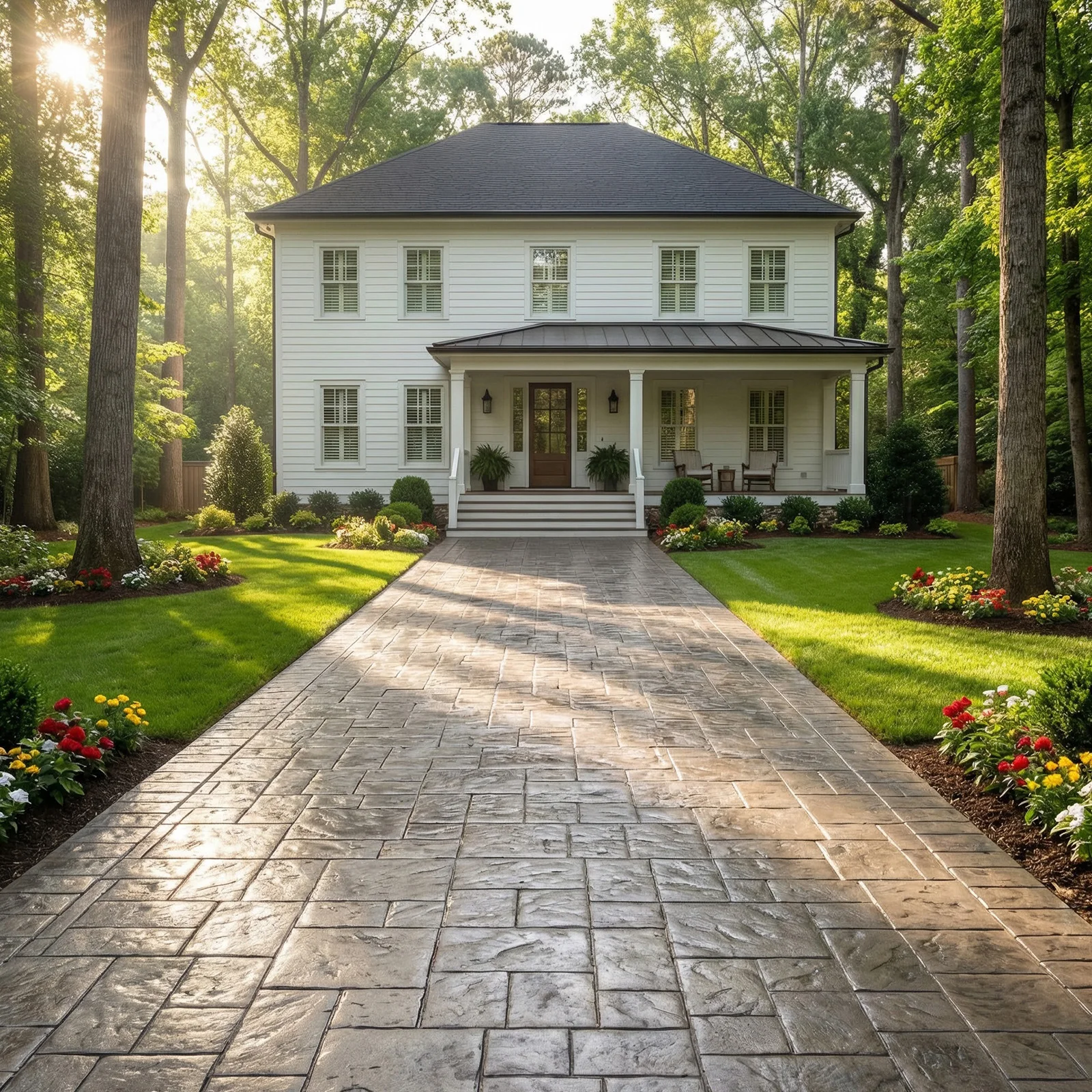 

5 шт. полиуретановых матов для штамповки бетона 24x24 дюйма, декоративные маты для текстурирования плитки с узором, полиуретановые текстурирующие маты для наружного декора