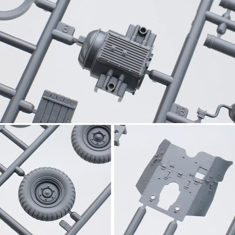 TAMIYA assembly model kit 35259 German Krupp Protze trailer and 37mm anti tank gun 1/35