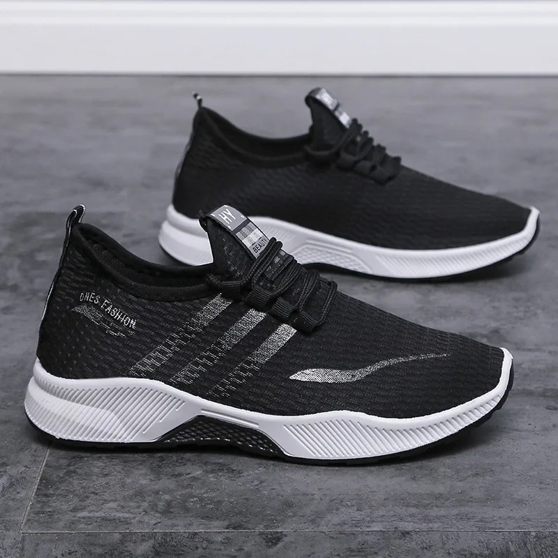 2024 New Spring and Autumn Men's Lightweight, Breathable, Soft soled Fashion Casual Sports Shoes