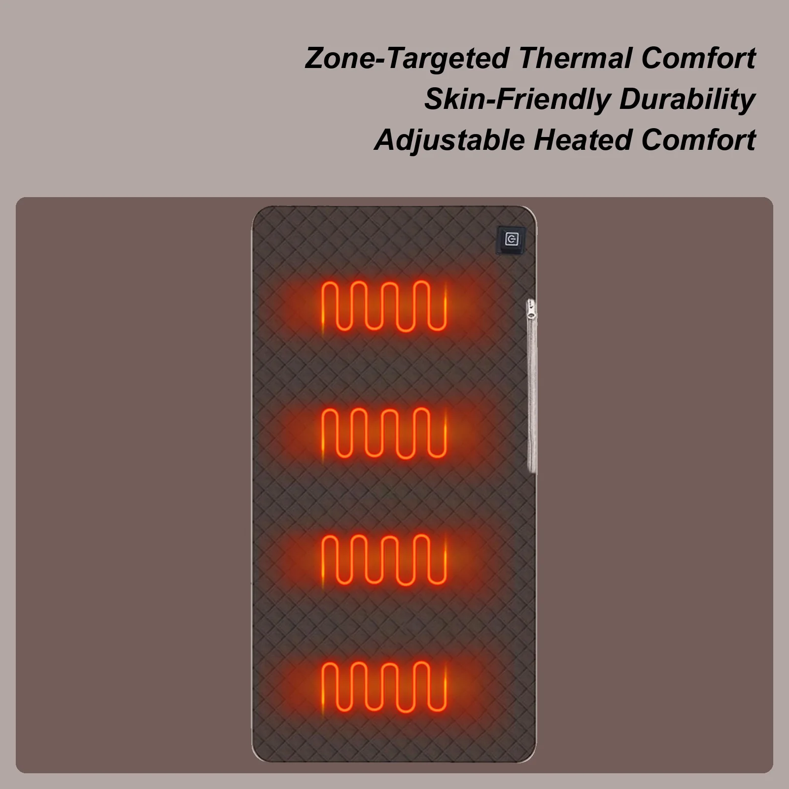 

Chair Heating Pad 5V USB Heated Camping Chair Seat Pad Soft Warmer Cover For Lumbar Thigh Hip Massage Students Gamers Drivers
