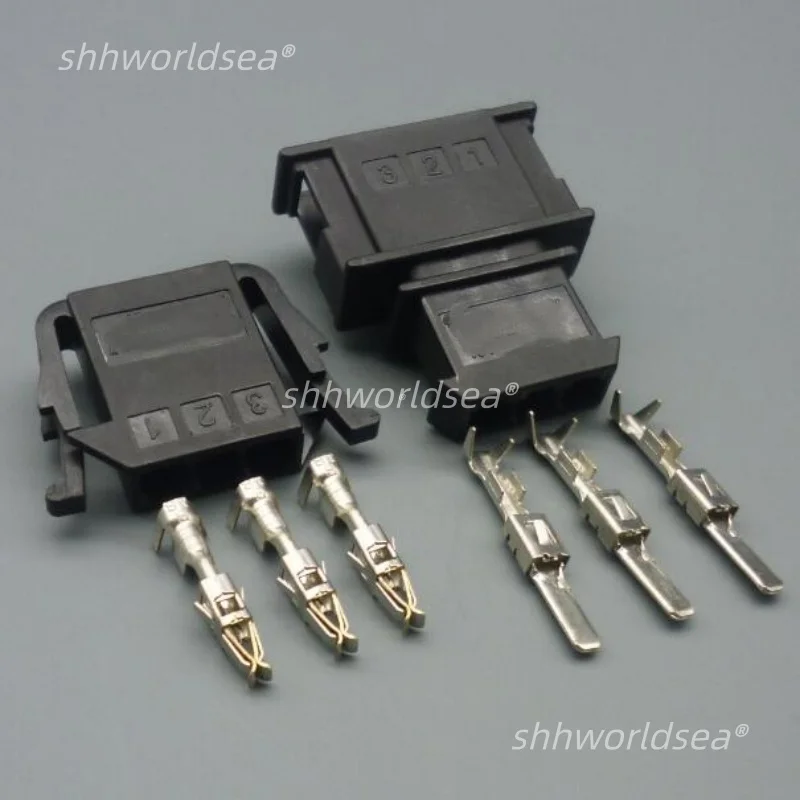 4/100set 3 PIN Car sensor plug auto wire harness connector electrical socket 191972703 191972713 191 972 703 191 972 713  For VW