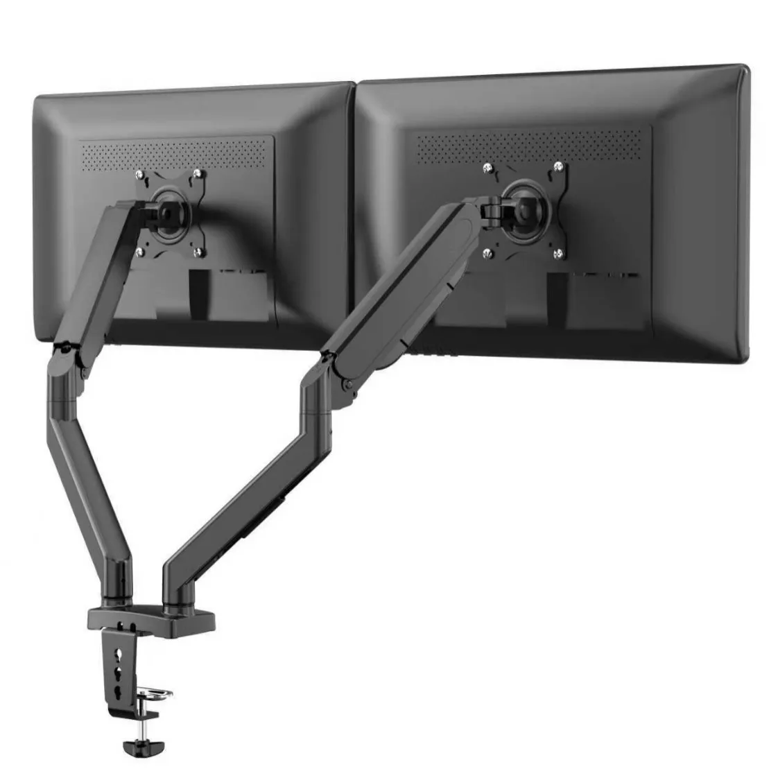 Single Arm Gas Spring Monitor Stand Model-Ls Fits Inch Holds Up To Lbs Kg Vesa X Height Adjustable Full Motion Swivel