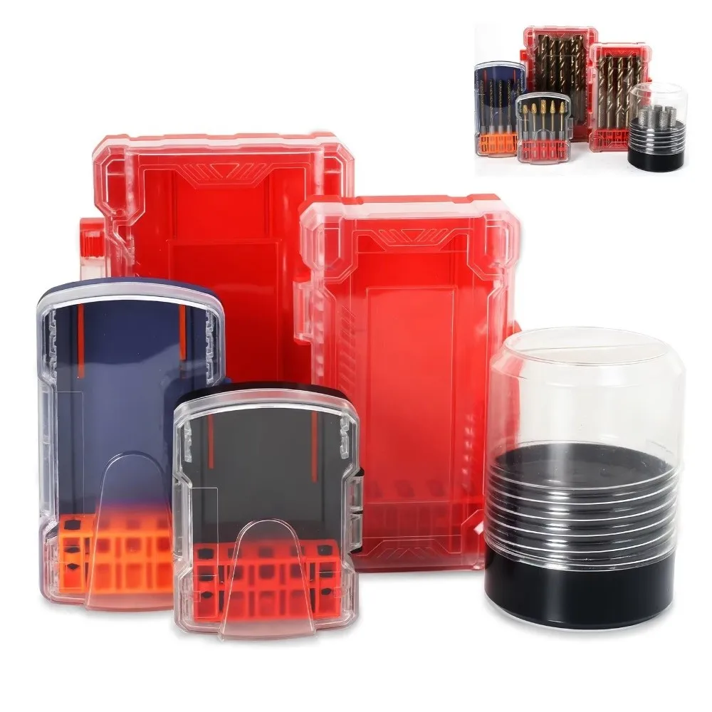Gifts Embedded Parts Drill Bit Storage Box Detachable Hangable Tool Holder Sleeve Drill Bit Boxes Rotating Drill Bit Rack