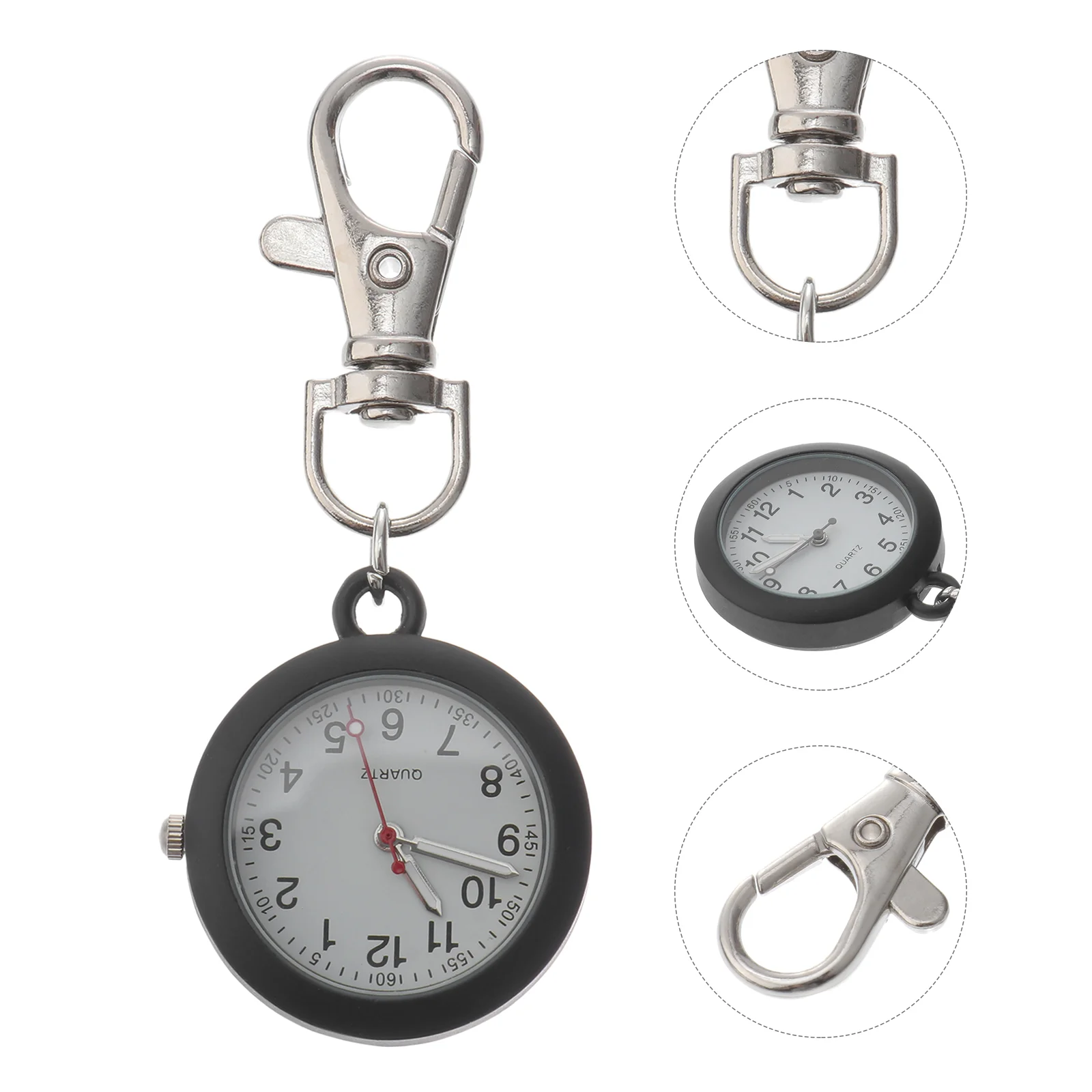 Nurse Watch Lanyards Mens Digital Pocket Mirror Material: Portable Keyring Design Hanging Student Dad