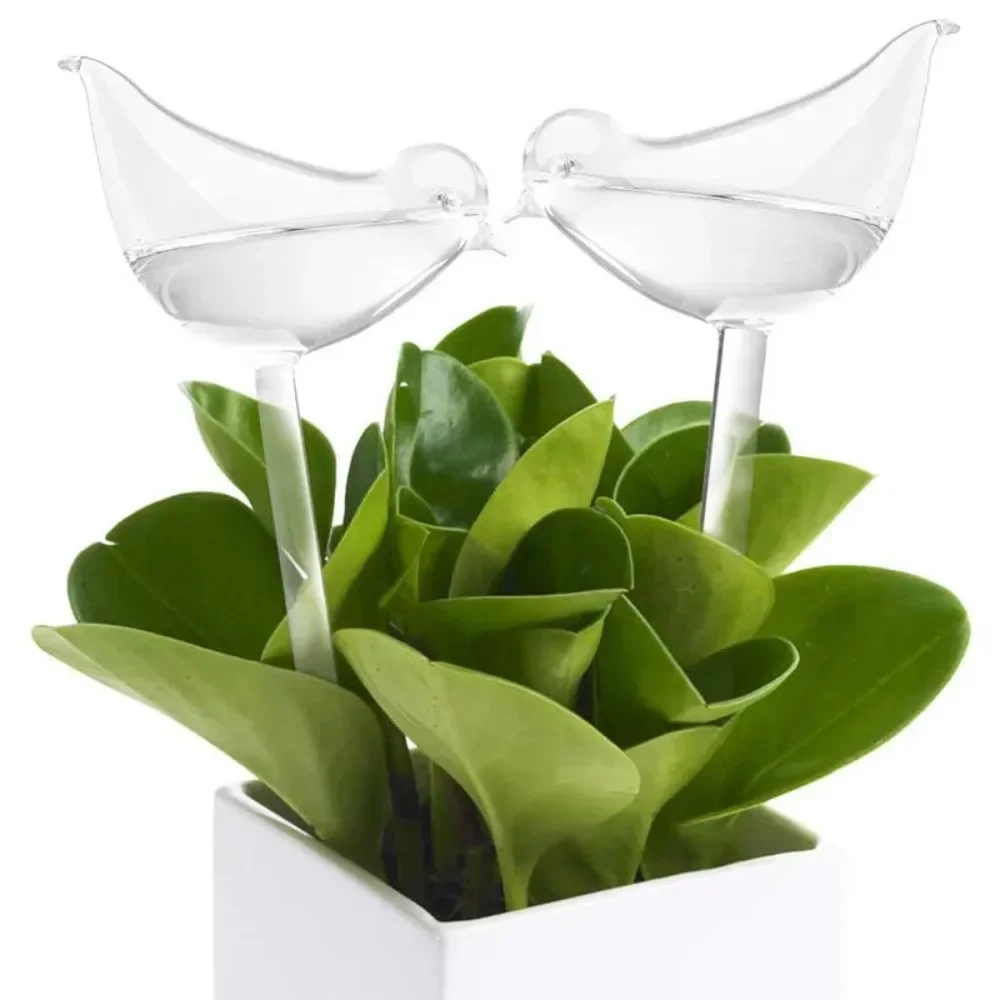 Automatic Flower Watering Device Bird Shape Glass Globes Self Watering for Home Garden Flower Plant Drip Water Seepage Device