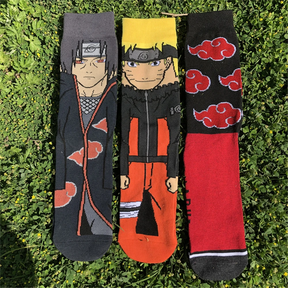 Anime NARUTO Akatsuki Sharingan Konohagakurenosato Uchiha Itachi Socks Cosplay Adult Unisex Clothing Sock Accessories Props