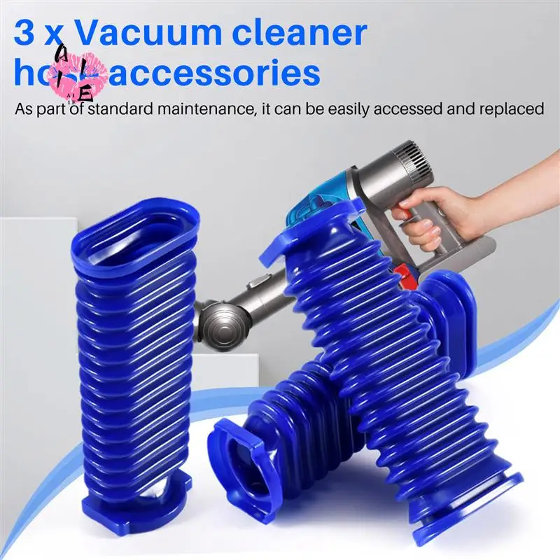 

A11E-3Pack Drum Suction Blue Hose Fittings For Dyson V6 V7 V8 V10 V11 Vacuum Cleaner Replacement Parts