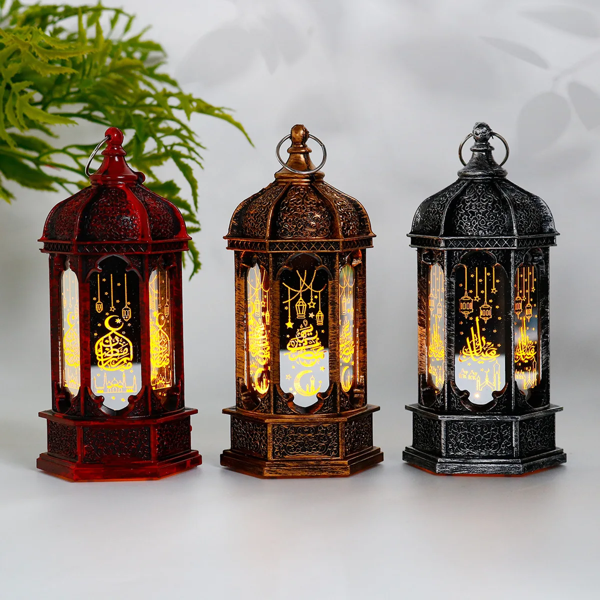 

Eid Mubarak LED Electronic Candle Lamp, Ramadan Decoration, Hexagonal Wind Lamp, Wedding Party Supplies, Eid Al-Fitr, 2024