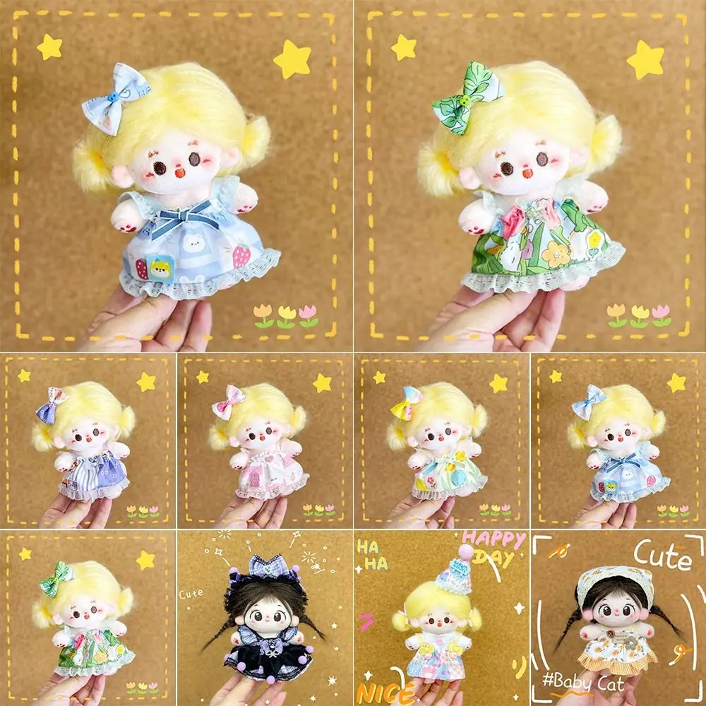 10cm Cotton Doll Doll Skirt Hand-made Multiple Styles Cotton Doll Clothes Cosplay Props Dolls Accessories Doll Clothing