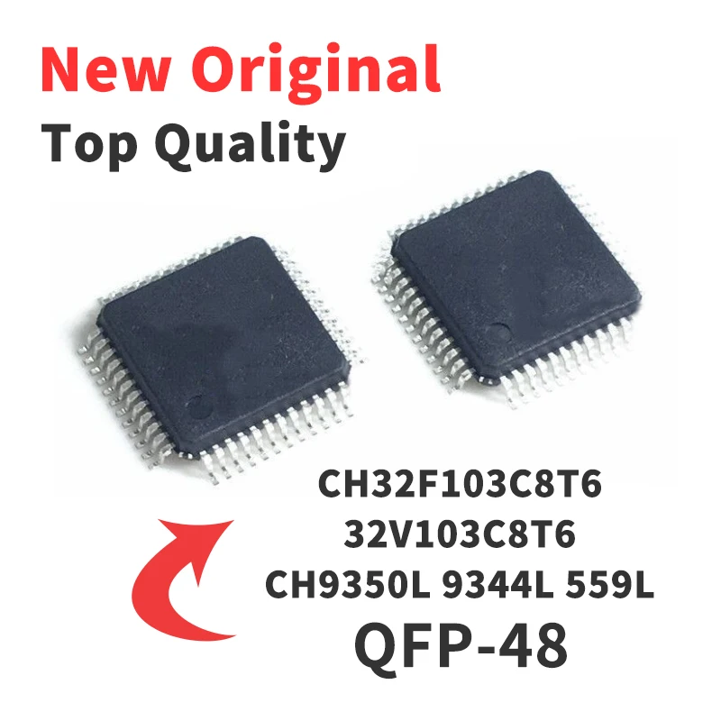 1 Piece CH9344L CH9350L CH32V103C8T6 CH32F103C8T6 CH559L LQFP-48 Chip IC New Original