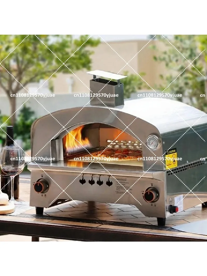 Portable  Pizza 14 Inch Outdoor Gas Oven with Automatic Rotating Stone