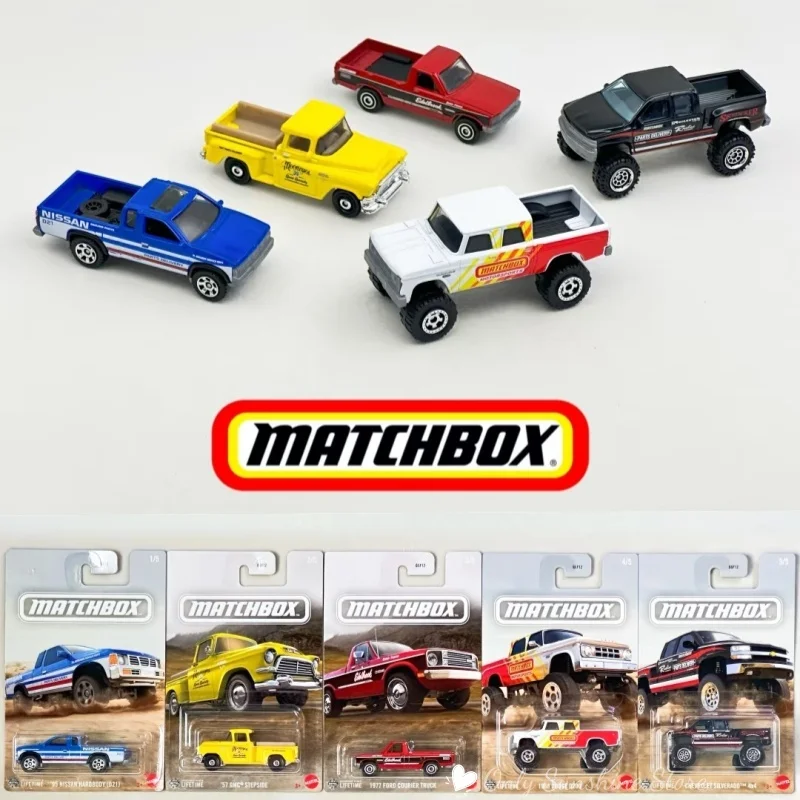 

Matchbox Alloy Car Model Advanced Pucca Series Ford Nissan Chevrolet Dodge GMC Pickup Toy for Boys GGF12 25E Collectible Vehicle