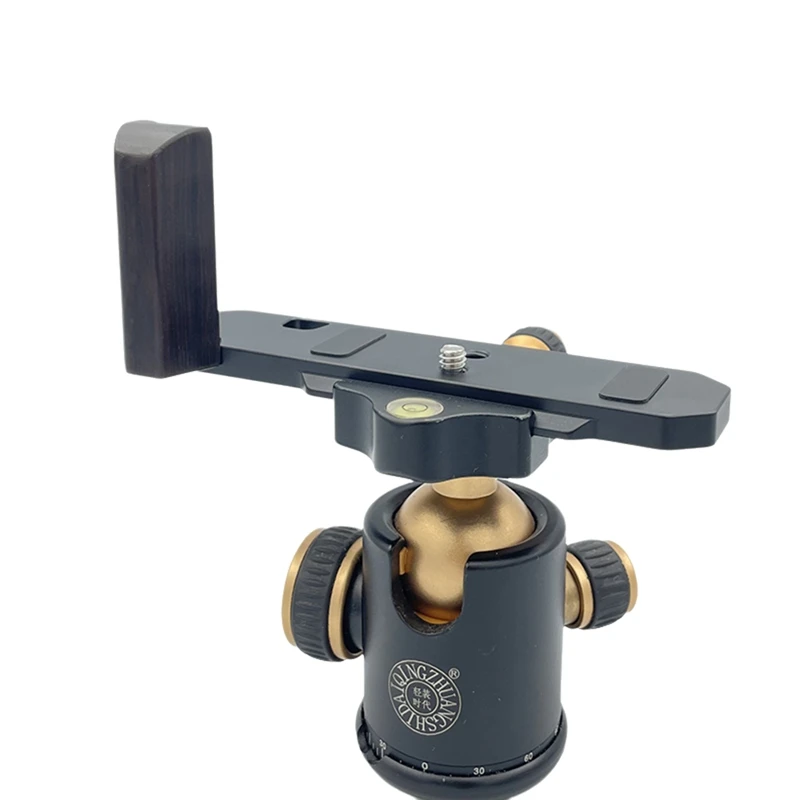 La mejor manija de agarre de madera con Base de placa L de liberación rápida para accesorios de cámara Nikon FM2 FM3A FE FE2