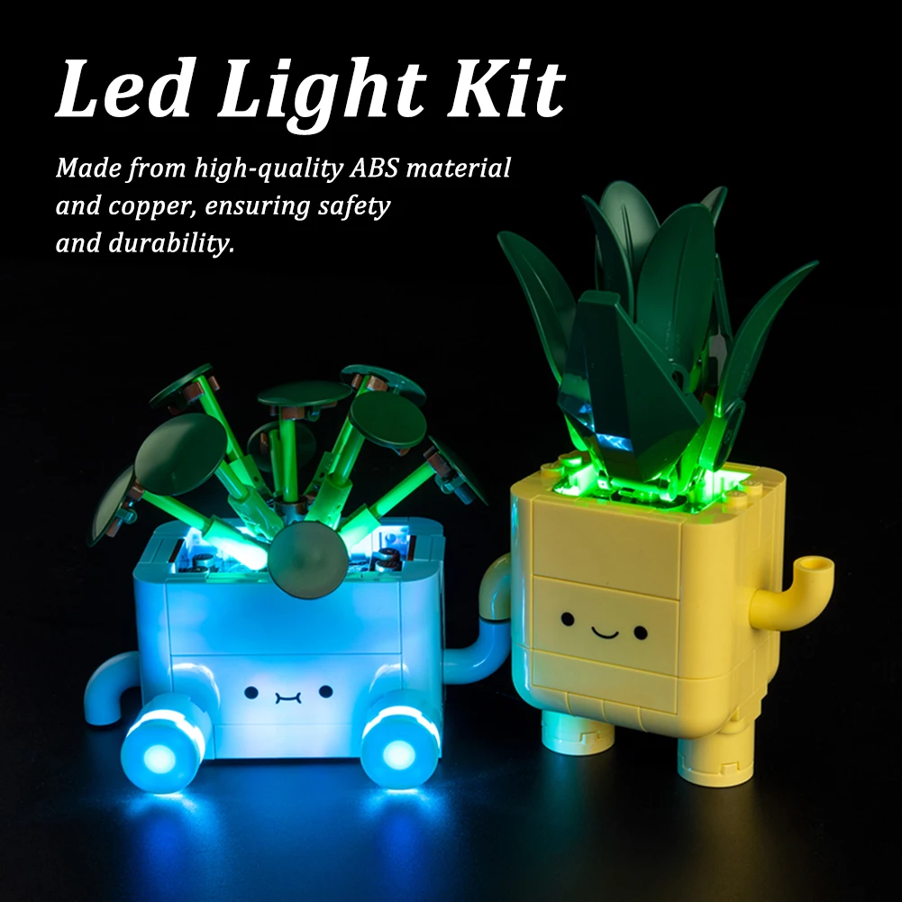 

Happy Plants Building Block Models LED Lighting Kit for 10349 Building Set Building Toys for Children Desktop Decor Gifts